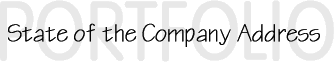 State of the Company Address